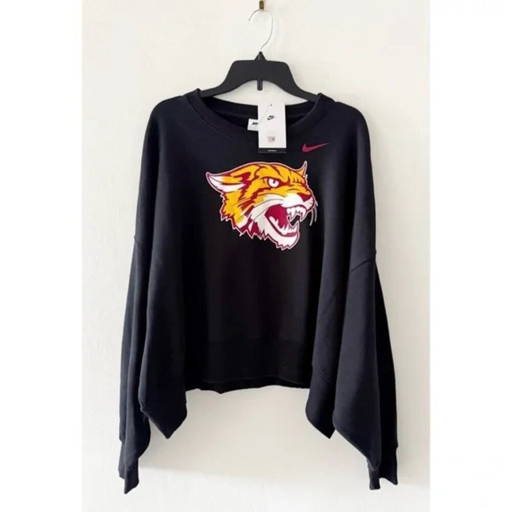 NEW Nike Women's Bethune-Cookman Wildcats Black Fleece Phoenix Sweatshirt Small